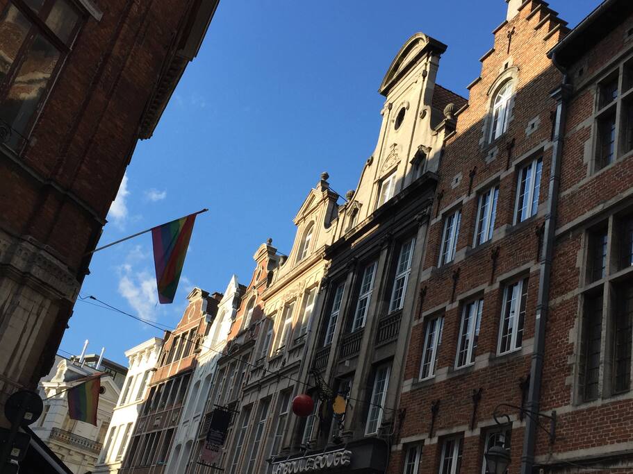 The flat is situated in this beautiful historic building