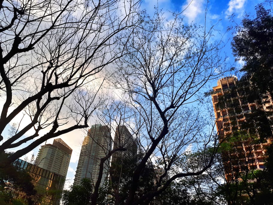 Few steps away, our mini New York Central Park in the middle of Makati CBD