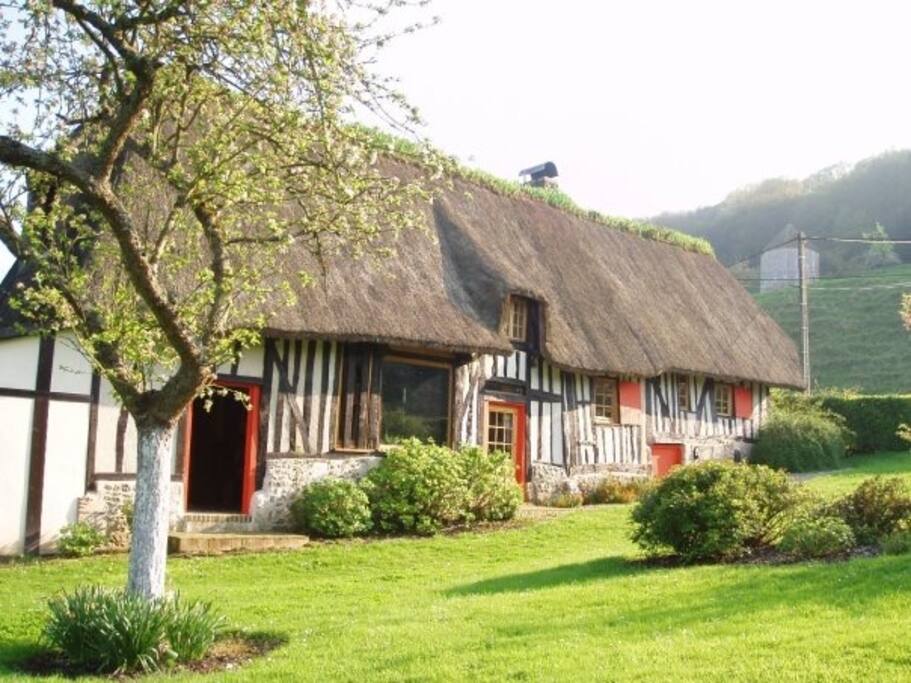 l'arrière de la maison avec une partie du jardin