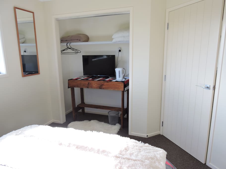 TV and hanging space