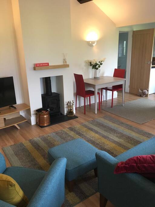 Log burning stove for cosy nights