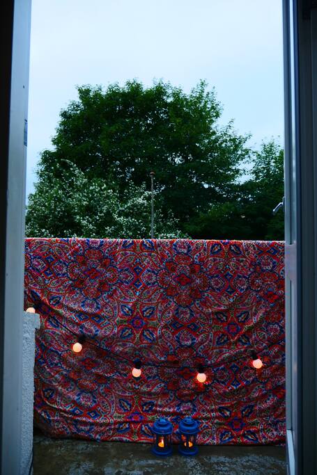 balcony connected to your room