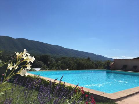 Villa at the foot of the Luberon, lavender fields