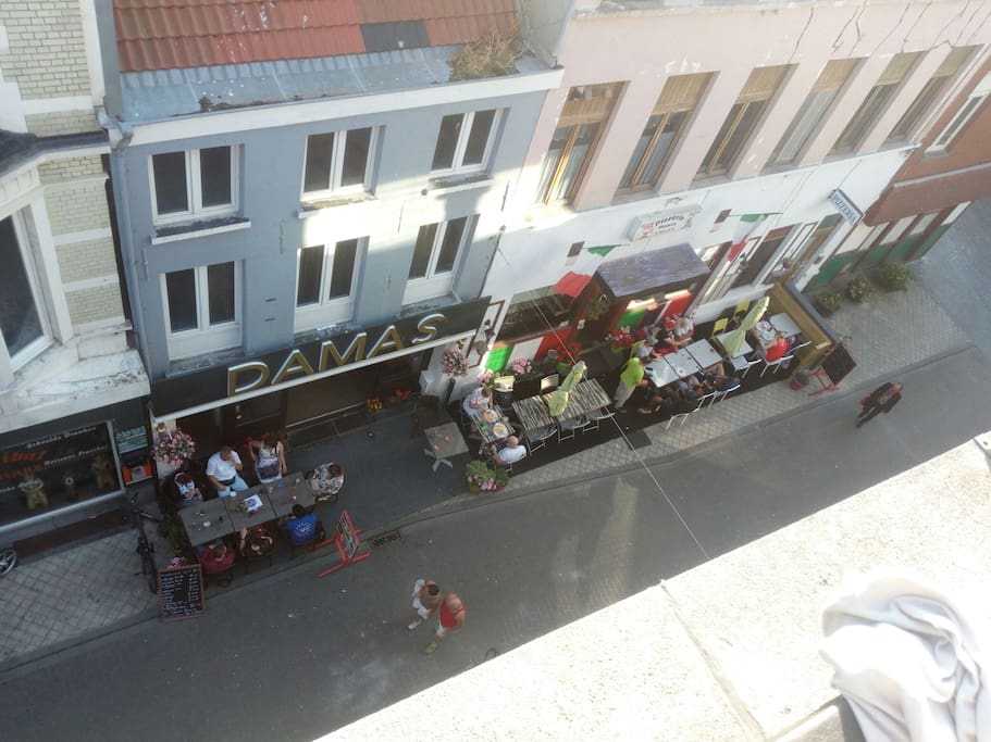A Thai, Syrian, Italian and a Greek Restaurant. View from front terrace.