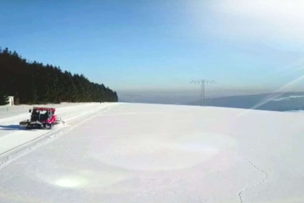 Loipen direkt vor der Haustür