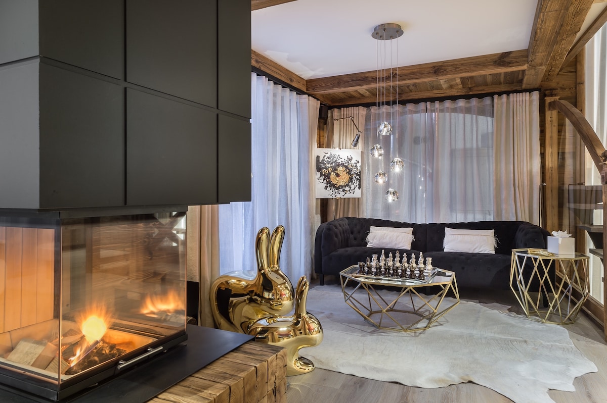 Erfolgreiche Airbnb-Immobilie: Beautiful chalet in the heart of Courchevel Le Praz in Courchevel