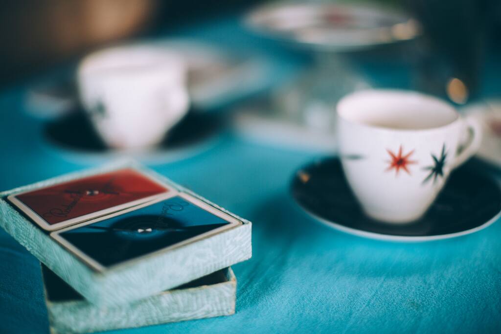 Some lovely vintage china and board games are on board