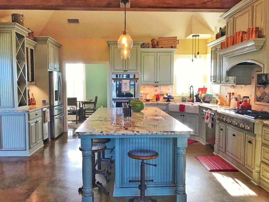 The gourmet kitchen