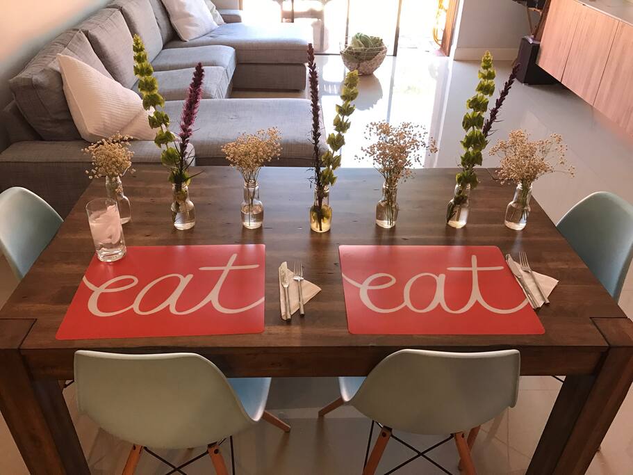Dining Room Showcasing the Living Room