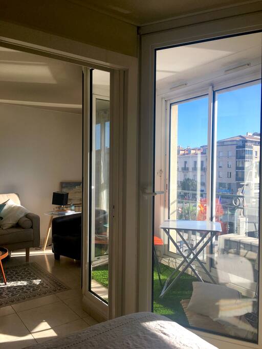la vue depuis la chambre