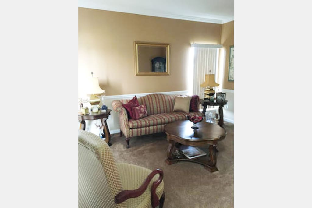 This is the living room which is not accessible to guest; it's basically for looks only.