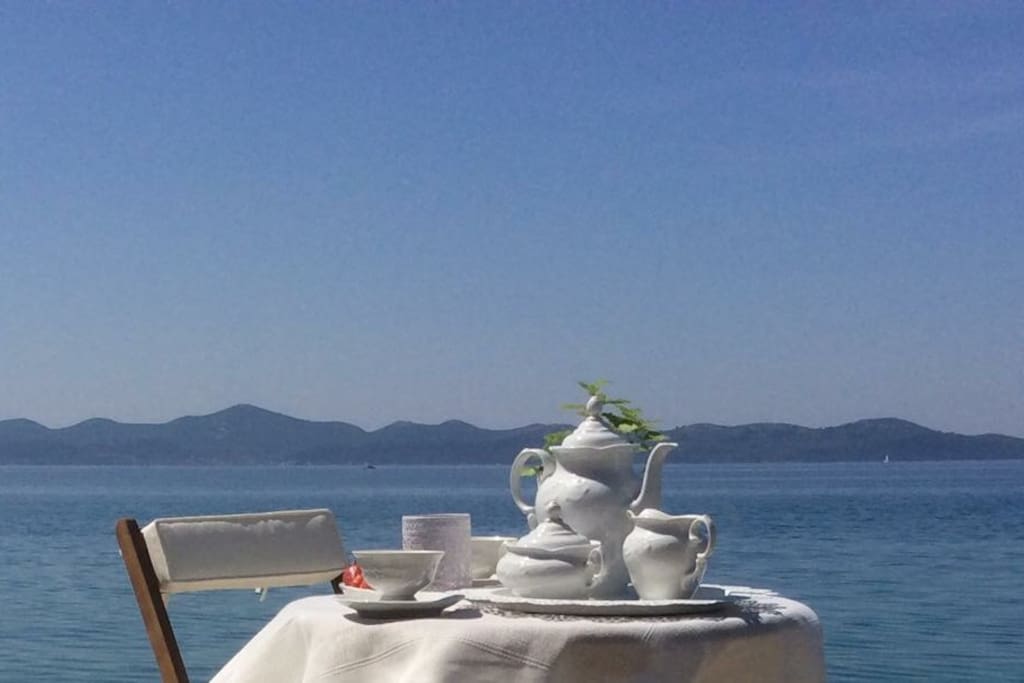 View on islands from the beach by the house