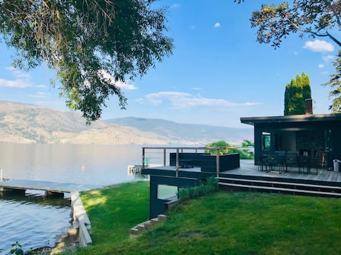 Okanagan Lakefront Home with Dock and Boat Lift