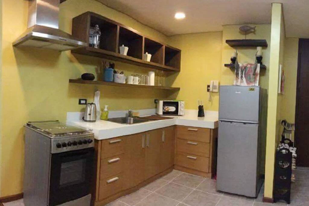 Kitchen with fully functional appliances