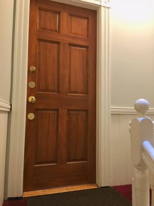 This will be your front door during your stay!