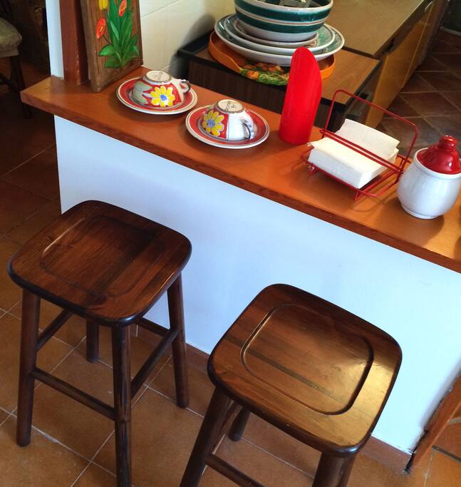 Angolo prima colazione. Breakfast corner.
