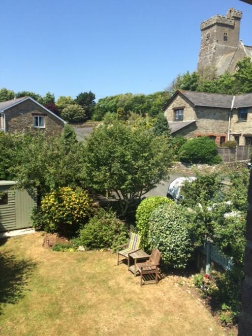 Looking towards church