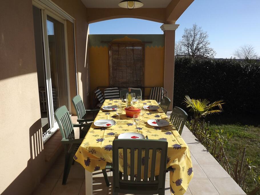 terrasse sur jardin