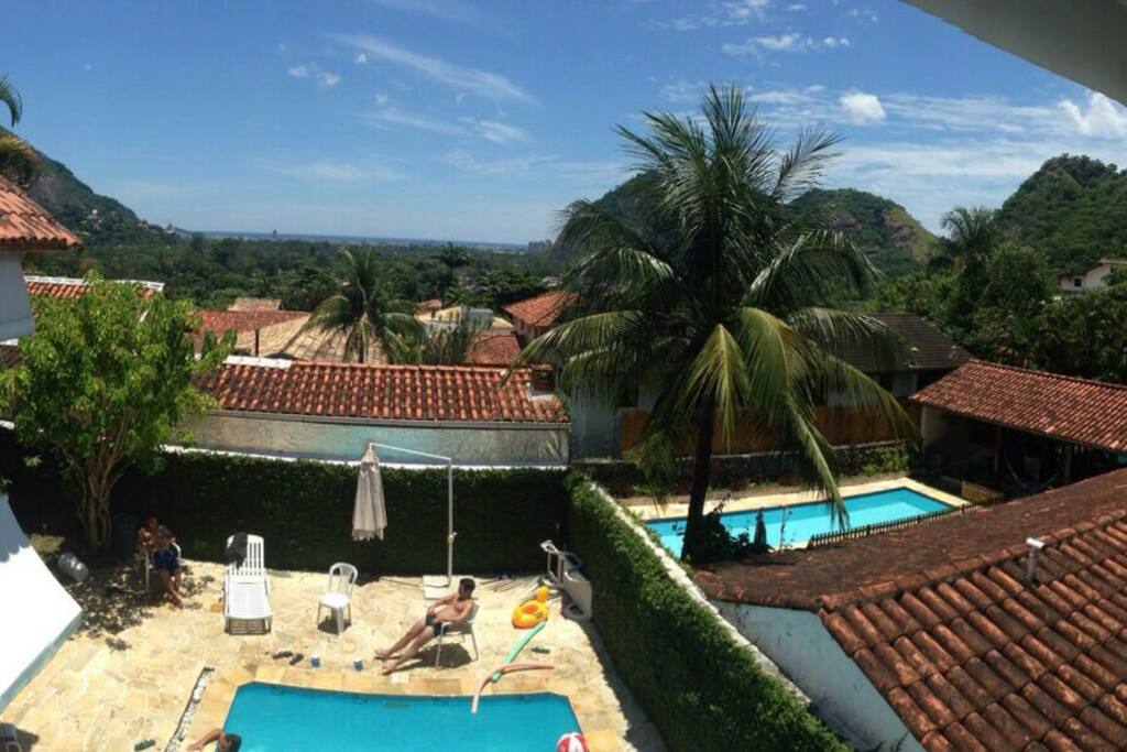 Vista aérea da Piscina