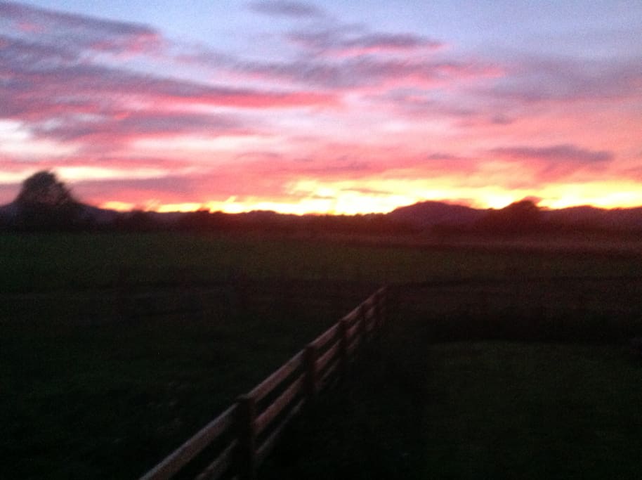 Sunset in the evening