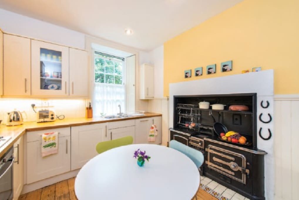 Large and bright period featured kitchen