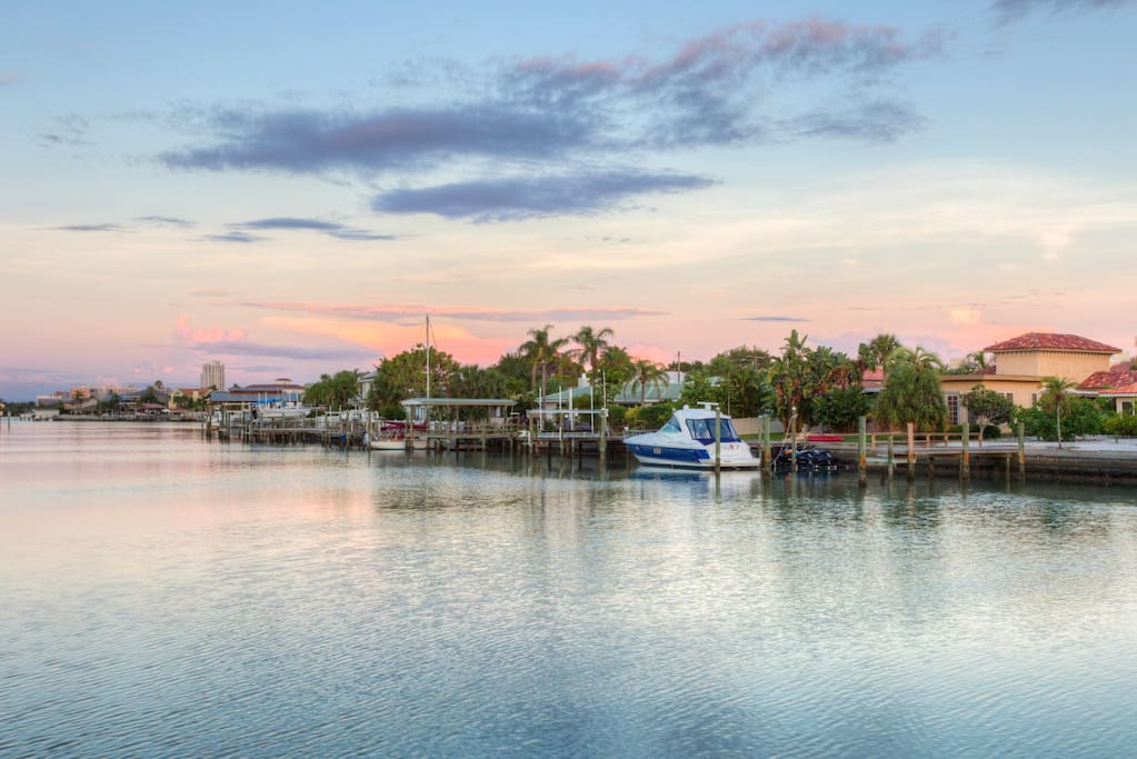 Intracoastal waterway behind the townhouse