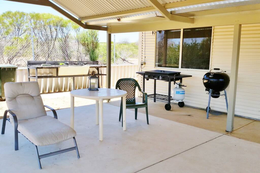 Gas BBQ & Charcoal Kettle BBQ