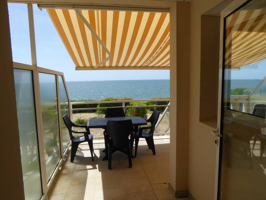 Accès à la terrasse