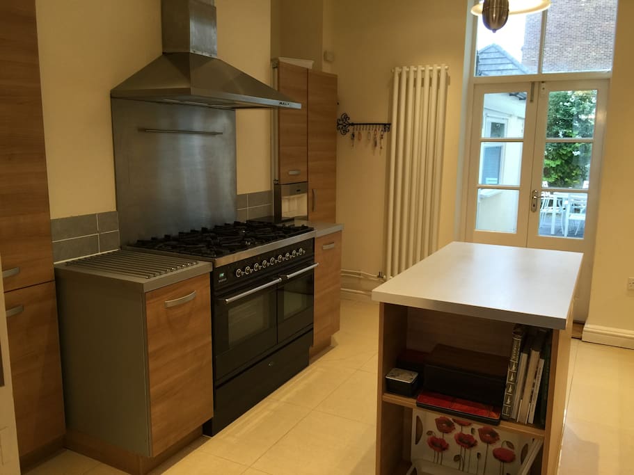 Kitchen with view to exterior