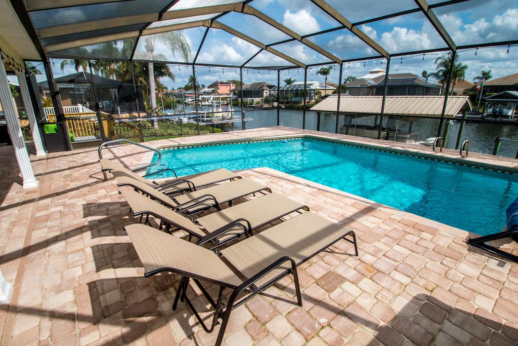 Sit back and relax by the heated pool