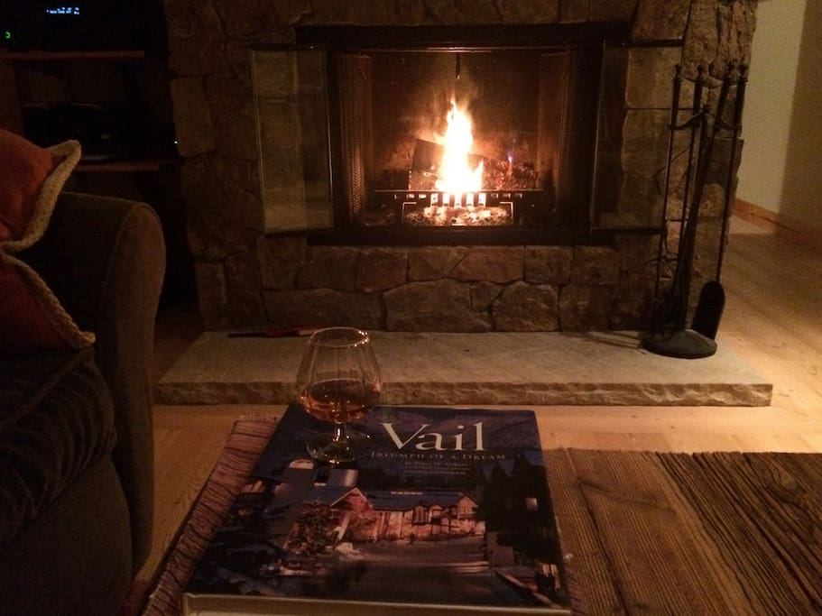real wood-burning fireplaces