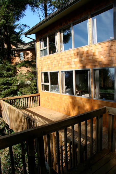 Decks for relaxing in the sun or the shade.