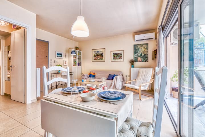 Sunny & Tranquil Veranda Apt Ideal For Remote Work - Atenas