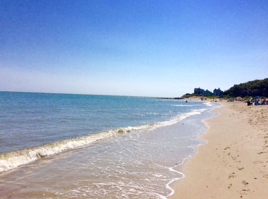 Private and pristine Popponesset Spit Beach - 5 min walk.