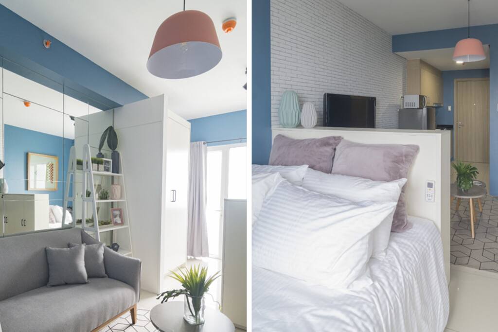 Pastel dream condo - natural light filling the space