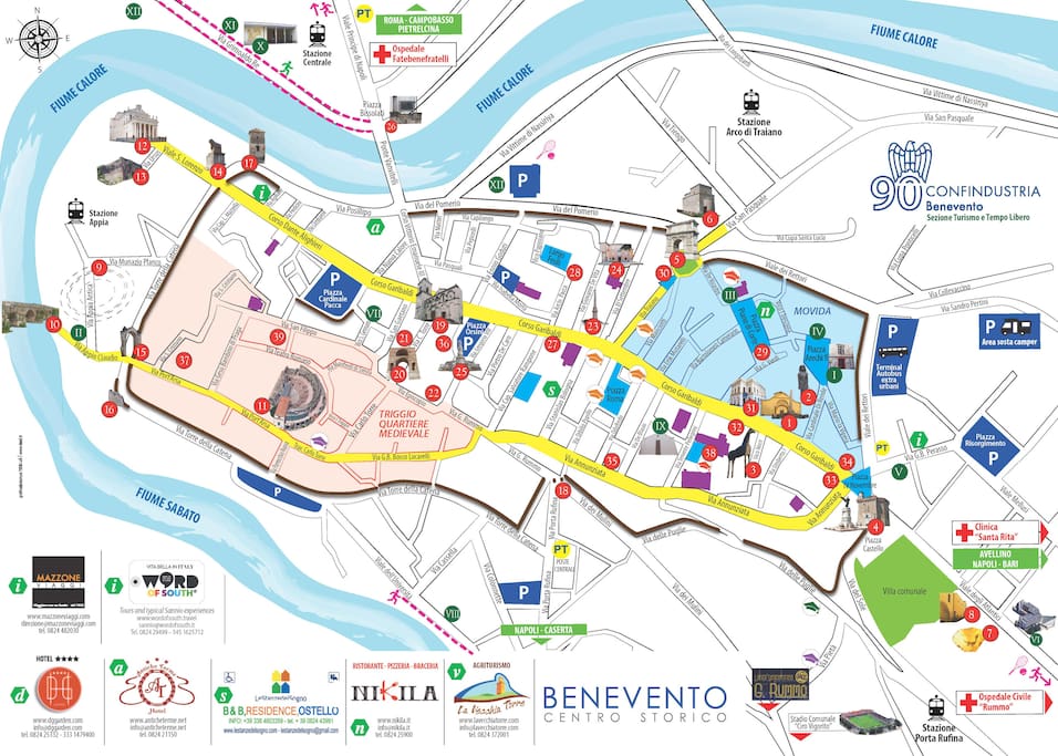 cartina della città - distribuzione gratuita