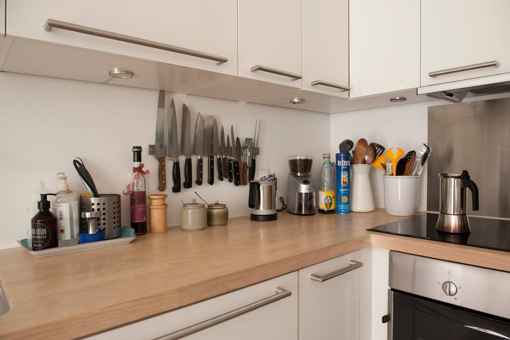 Fully-equipped kitchen.