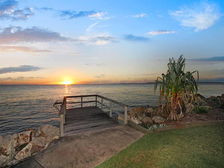 Jetty at sunset