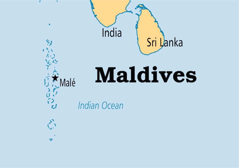 The Maldives is a tropical nation in the Indian Ocean composed of 26 ring-shaped atolls, which are made up of more than 1,000 coral islands. It’s known for its beaches, blue lagoons and extensive reefs. The capital, Malé, has a busy fish market, restaurants and shops on the main road, Majeedhee Magu, and 17th-century Hukuru Miskiy (also known as Friday Mosque) made of carved white coral.
