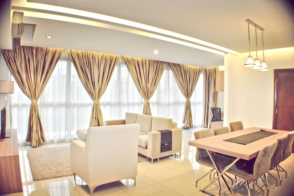 Walk into a majestically bright apartment that lets you start the day on a positive note.