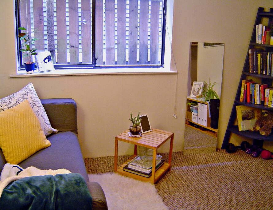 Private space: large private room attached to a self-contained bedroom