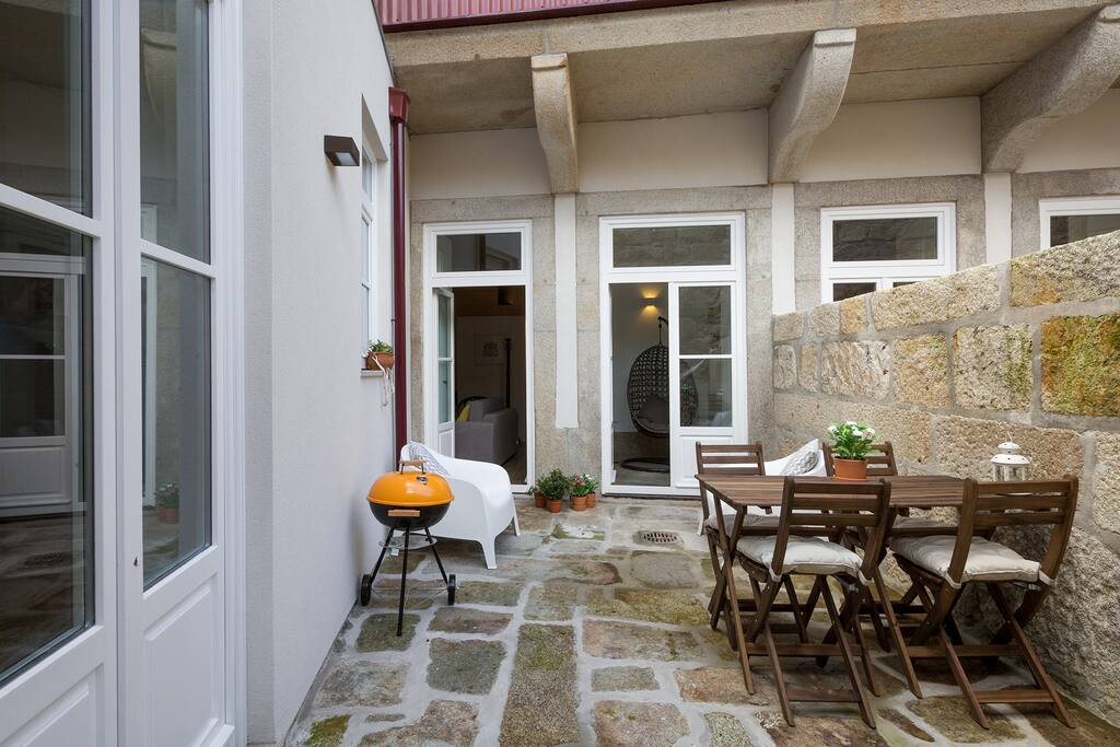 Terrace - fully equipped with set of table and chairs, hammock and barbecue.