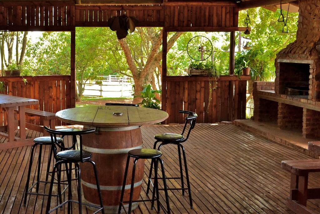 Dining deck with BBQ