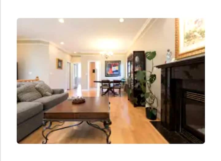 The living room 