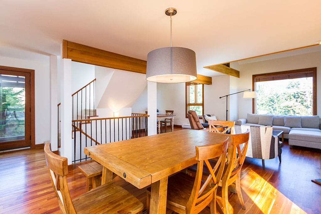 Large dining room table.