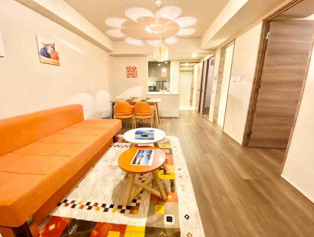 【7 mins walk St.】Free WiFi/max 6guests【HighFloor】