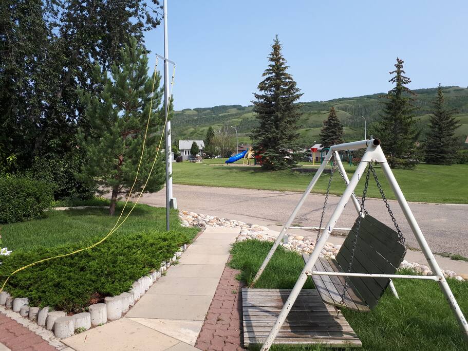 Park in front of House