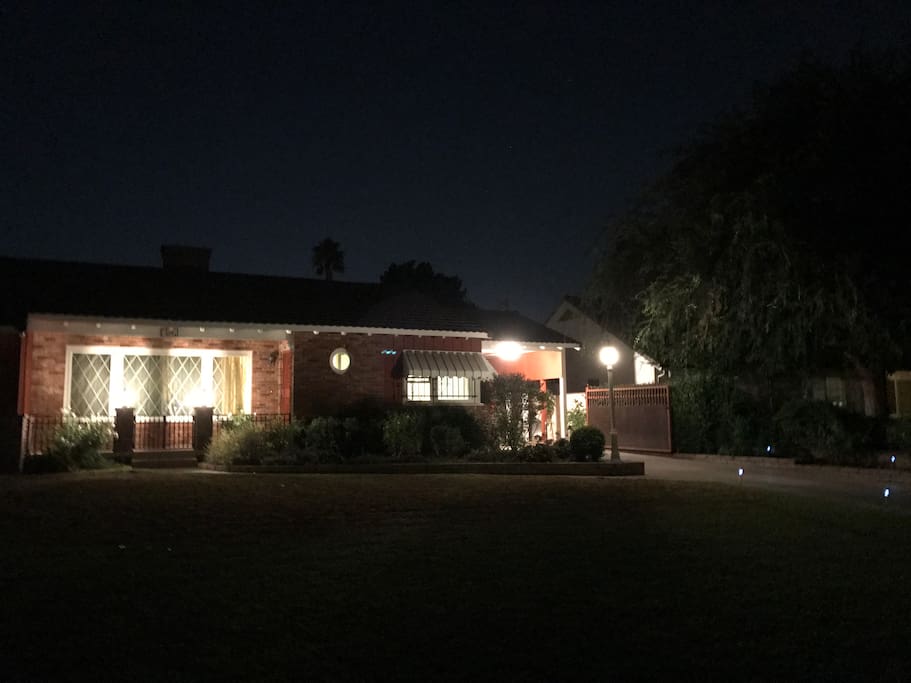 Night view of house
