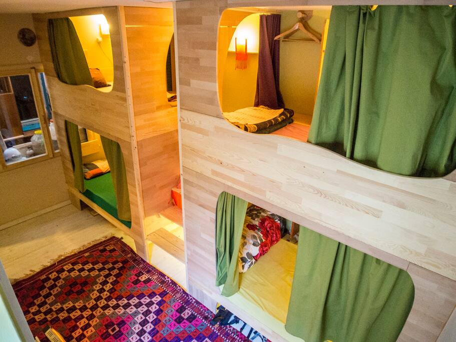 Yurt Odasinda Kapsul Yatak Izmir Sehrinde Kiralik Misafir Evleri Alsancak Mahallesi Konak Turkiye