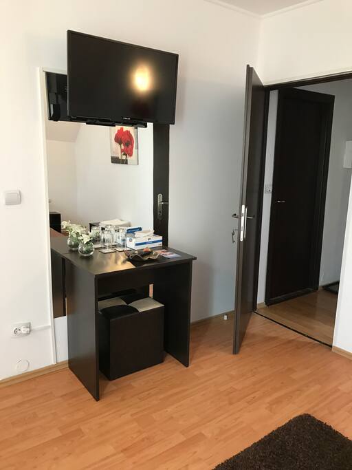 Decoration and Flat-screen TV